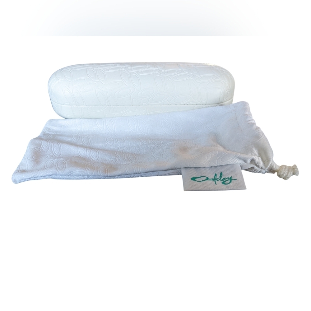 Oakley White Sunglasses Case And Protective Pouch